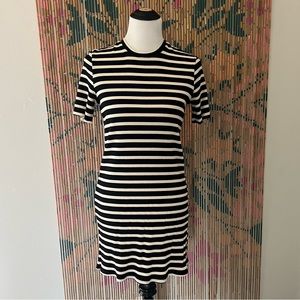 Reformation Ribbed Striped Mini Dress